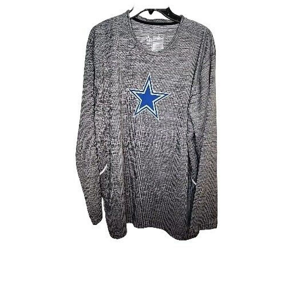 Men's Dallas Cowboy's Gray Long Sleeve Shirt Size 2XL , NFL , LN Condition